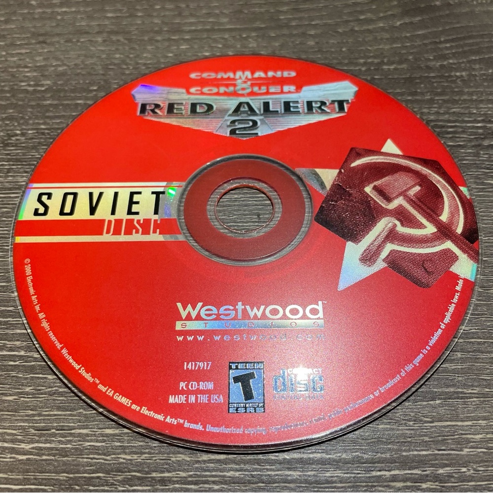 VINTAGE COMMAND & CONQUER Red Alert 2 Soviet Disc Only PC CD-ROM
